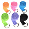 Multicolors Yoga Stretch Strap D-Ring Belt Fitness Exercise Gym Rope Figure Waist Leg Resistance Fitness Bands Yoga Belt