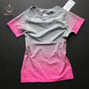 Gym yoga Women's Sport Shirts Quick Dry Running T-shirt Sleeve Fitness Clothes Tees & Tops Deporte Mujer